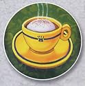Absorbent Auto Coaster, Coffee Cup Design