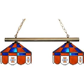 NCAA Illinois Fighting Illini 2-Light Executive Game Table Lamp