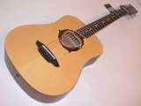 Luna Guitars Safari Dolphin 3/4 Size Travel Acoustic Guitar