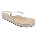 Margaritaville Jimmy Buffet Forever Womens Flip Flop White
