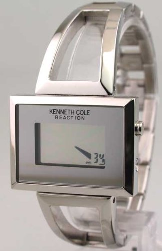 41pd1H6t2tL Kenneth Cole Reaction Womens Silver Dial Silvertone Bracelet
