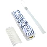 Bargaincell- Seal Retail Packing High Quality Nintendo Wii Remote Controller 3-In-1 White Slippery Proof Kit w/ Wrist Strap