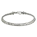 Sterling Silver Handmade Byzantine Bracelet - 8"