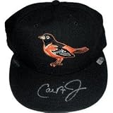 Cal Ripken, Jr. signed Baltimore Orioles Black Fitted Cap- MLB Hologram - Autographed MLB Helmets and Hats