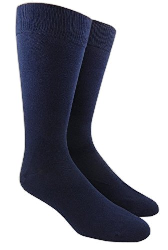 Solid Men's Cotton Blend Dress Socks