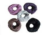from Hats By Cressida Ladies Knit Fashion Snood/Scarf Brown