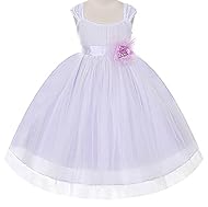 Silk Tea Length Mesh Lace-Up  Dress With a Sash 