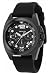 DKNY Men's NY1445 Black Rubber Quartz Watch with Black Dial