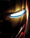 Iron Man Movie Glowing Eye Black T-Shirt Medium