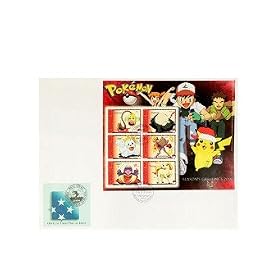 First Day of Issue Pokemon Holiday Stamps