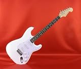New York Pro Electric Guitar, White with Bonus Accessory Package