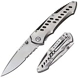 Buck 199BKX Pilot TM, Partially Serrated, Frame Lock Folding Knife by Buck Knives