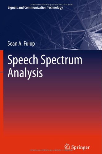 Speech Spectrum Analysis (Signals and Communication Technology)