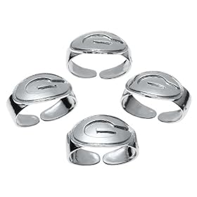 Arthur Court University of Georgia Collegiate Napkin Rings, Set of 4