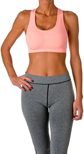 Riverberry Women's Actives Sports Bra, Peach, Size Small/Medium