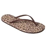 Xhilaration® Gess Faux Suede Flip-Flops - Brown