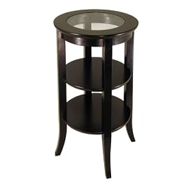Table With Glass Inset And One Shelf
