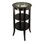 Winsome Wood Round Side Table, Espresso
