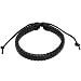 Black Imitation Leather Knot Clasp Bracelet