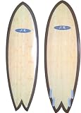 Bamboo Retro Fish Quad Fin Surfboard