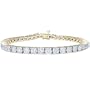 10k White or Yellow Gold Diamond 4-Prong Tennis Bracelet (10 cttw, I-J Color, I1-I2 Clarity)