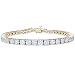 10k White or Yellow Gold Diamond 4-Prong Tennis Bracelet (10 cttw, I-J Color, I1-I2 Clarity)