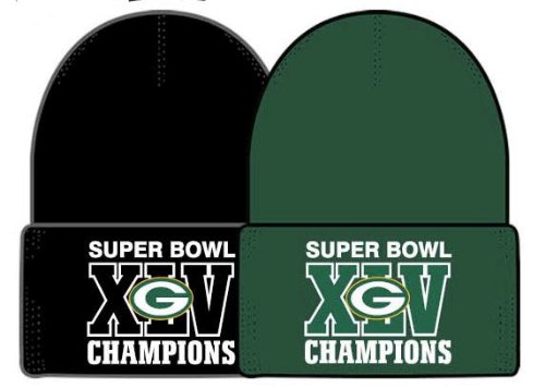 Green Bay Packers 2011 Super Bowl XLV Champions NFL Logo Knit Cap Beanie Hat