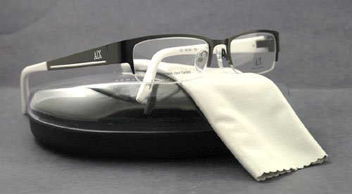 ARMANI EXCHANGE AX 136 Eyeglasses Black/White 070C Optical Frame