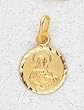 14 Kt Gold Religious Medals - Sacred Heart - 10mm Diameter - In a Premium Black Box