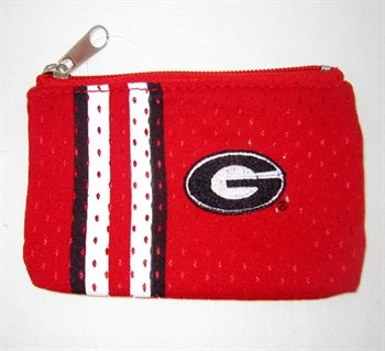 NCAA Georgia Bulldogs Athletic Mesh Coin Purse Keychain