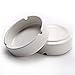Teagas Glossy White Ceramic Cigarette Ashtray for Men and Women, Outdoors and Indoors Ash Tray, Desktop Smoking Ash Tray for Home office Decoration