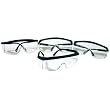 4 Safety Glasses Clear Eye Vision Protection Shooting