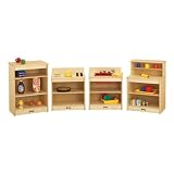 Jonti-Craft Baltic Birch Toddler Play Kitchen - Complete Set