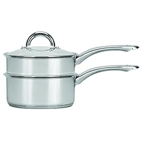 Range Kleen Stainless Steel 3-Piece 2-Quart Covered Double Boiler