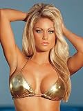 Gold Metallic Triangle Bikini Top - DCUP