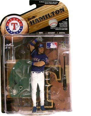 McFarlane Toys MLB Sports Picks Series 25 (2009 Wave 2) Action Figure Josh Hamilton (Texas Rangers) Blue Jersey-image