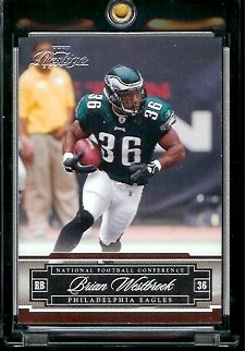 2007 Playoff Prestige Football Card #109 Brian Westbrook - Philadelphia Eagles - Mint Condition - Shipped In Protective ScrewDown Case!
