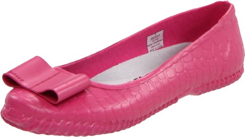 DKNY Women's Rainbeaux Ballet Flat,Raspberry,8 M US