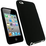 igadgitz Silikon Schutzh�lle H�lle Tasche Etui Case Skin in Schwarz f�r iPod Touch 4G 4. Gen Generation  8gb 32gb & 64gb + Display Schutzfolievon "igadgitz"
