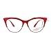 SA106 Womens High Point Squared Half Rim Look Cat Eye Glasses