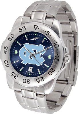North Carolina Sport Anonized Men's Steel Band Watch