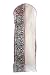 Groundbreaking new White with Zebra Print Breathable Wedding Gown Dress Item of clothing Bag