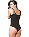 CCP7731-black-L Women's CoCoon Thermal Braless Body Shaper With Adjustable Straps and Abdominal thermal zone with latex Rubberflex