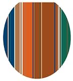 Toilet Tattoos TT-1101-R Cool Stripes Decorative Applique for Toilet Lid, Round
