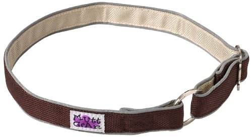 Doggles Mutt Gear Comfort Collars Brown/Tan Dog Collar 18-29 inches