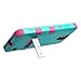 Samsung Galaxy Mega 2 G750 Case, Kaleidio [Mybat Natural TUFF] Dual Layer Shock Proof Hybrid Case Cover w/Metal Kickstand [Includes a Overbrawn Prying Tool & Stylux Stylus] [Turquoise/Pink]