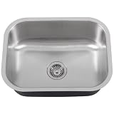 Ticor Undermount 16-Gauge Stainless Steel Single Bowl Kitchen Sink