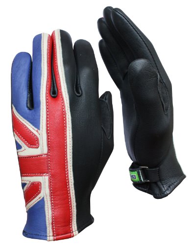 Brazimoto Brit Blue Red Cream X-Large Men's Scooter Gloves