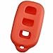 KeyGuardz Orange Rubber Keyless Entry Remote Key Fob Skin Cover Protector