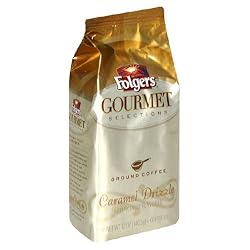 Folgers Gourmet Selections Coffee, Caramel Drizzle Ground Coffee, 12-Ounce Bags (Pack of 3)